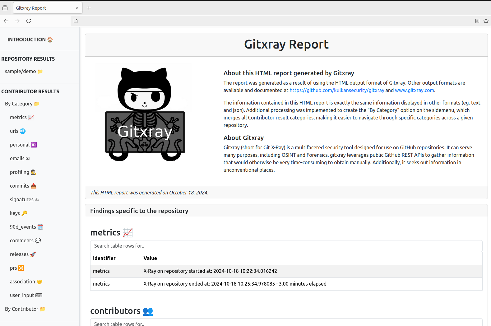 Gitxray：Github信息泄露检测工具