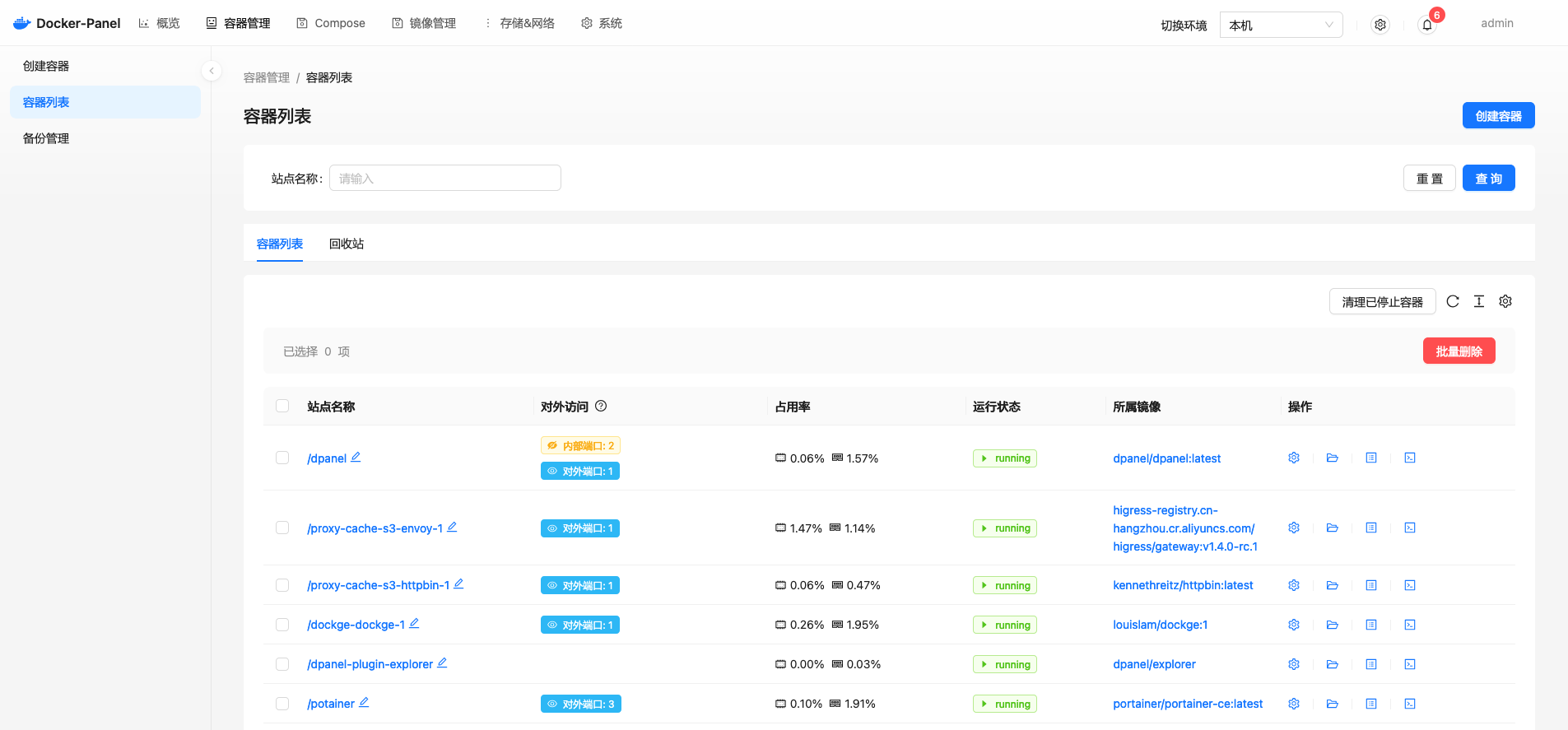 Dpanel：开源的docker可视化管理面板