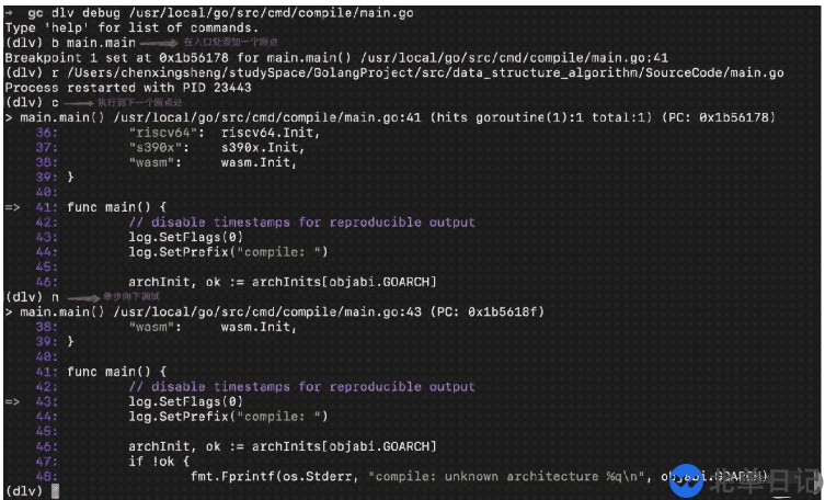 Go语言编译原理之源码调试分析